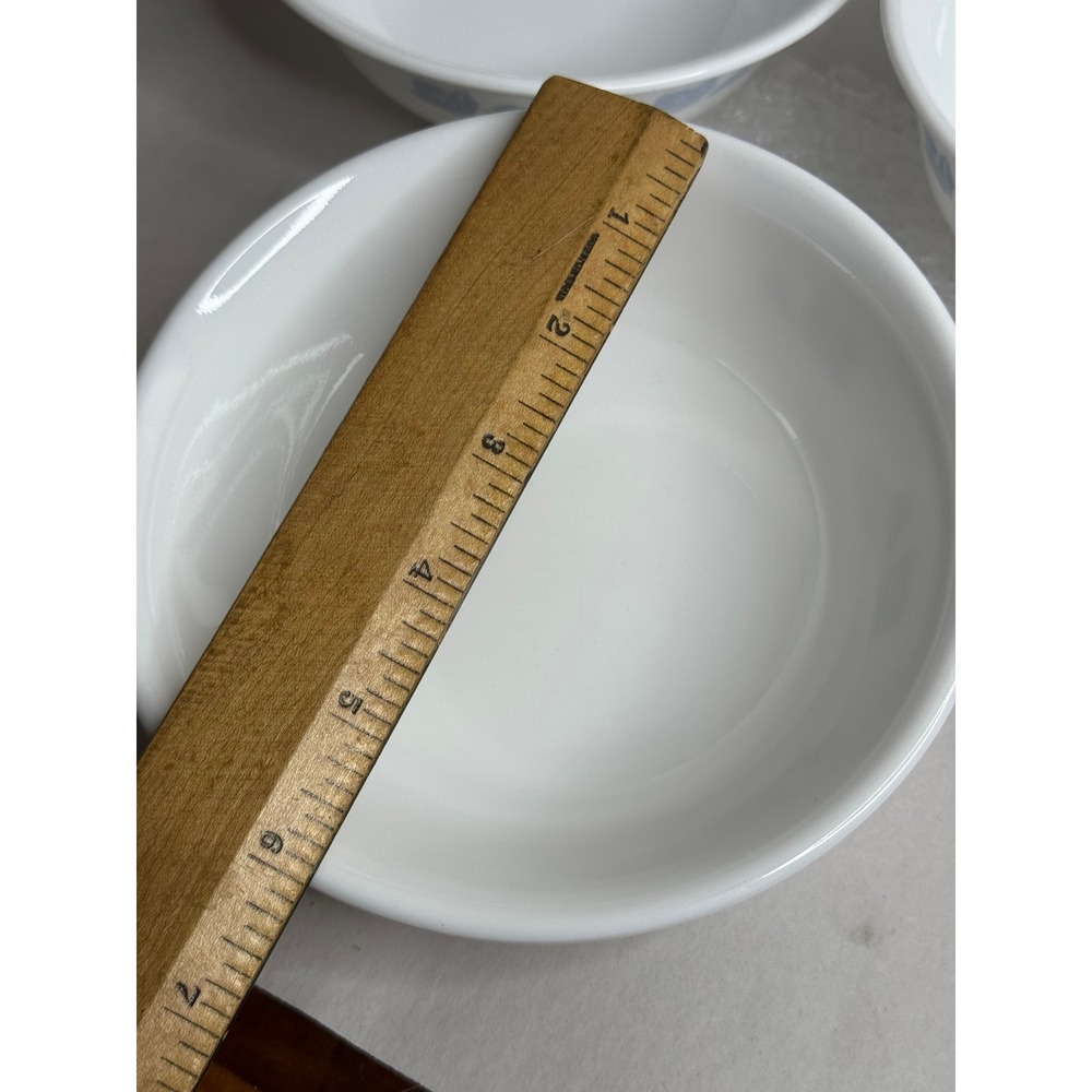 Corning Corelle Friendship Cereal‎ Bowls Set of 3 Vintage White Blue Flora - Picture 8 of 9